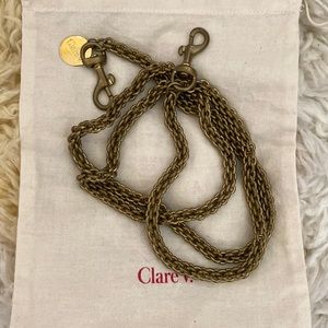 Clare V Chain Crossbody Strap - Thick